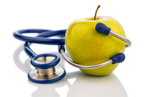 Apple with Stethoscope